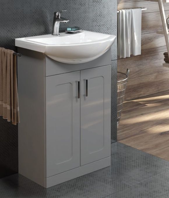 BRISTOL FLOOR STANDING UNIT STEEL GREY