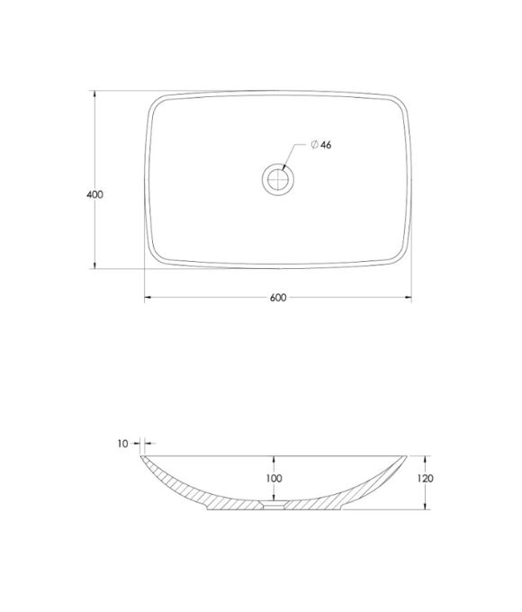 SKAL RECTANGULAR BASIN