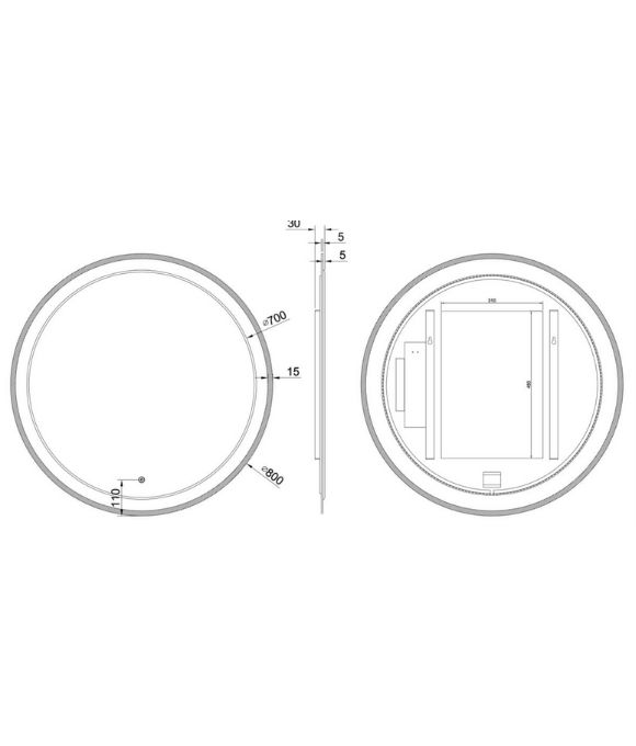 SATURN ROUND MIRROR