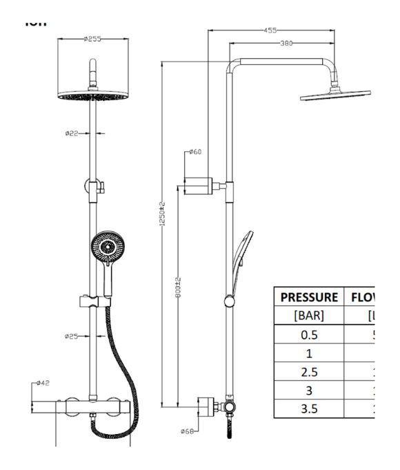 ALITA THERMOSTATIC SHOWER