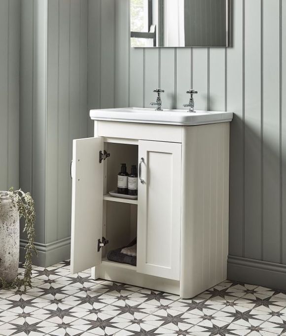 HALCYON FLOOR STANDING UNIT NATURAL WHITE