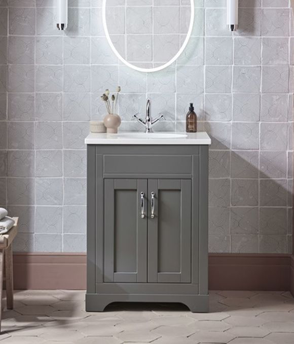 WIDCOMBE 600 FLOOR STANDING UNIT PEWTER