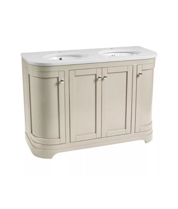 WIDCOMBE 1200 CURVED FLOOR STANDING UNIT PARCHMENT