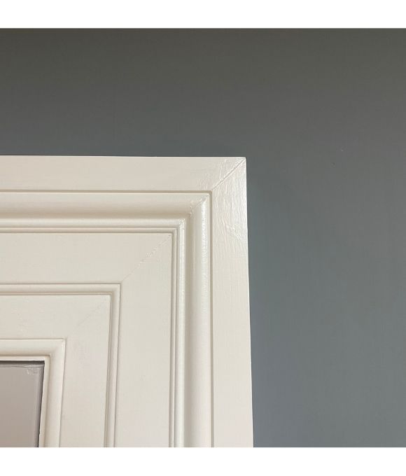 LUXURY WHITE PRIMED COTSWOLD 4 PANEL 54MM