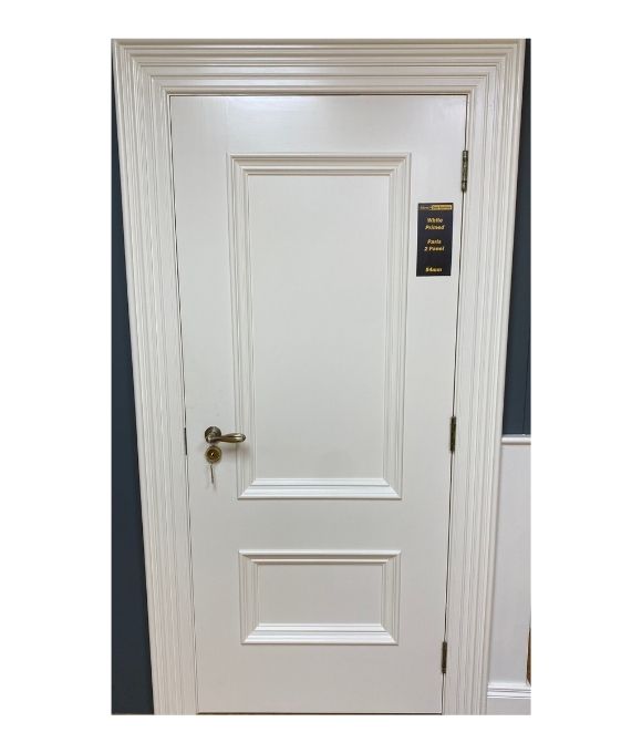 LUXURY WHITE PRIMED PARIS 2 PANEL 54MM