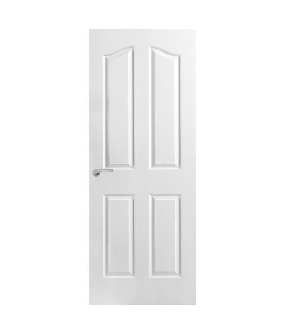 WHITE MOULDED & TEXTURED ARCH TOP 4 PANEL 35MM