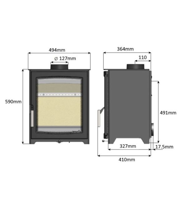 PARKRAY ASPECT 5 ECO WOOD BURNING STOVE