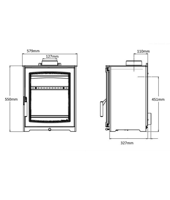 PARKRAY ASPECT 7 ECO WOOD BURNING STOVE