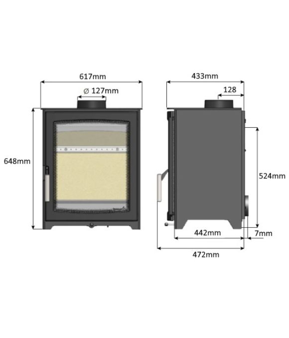 PARKRAY ASPECT 8 ECO WOOD BURNING STOVE