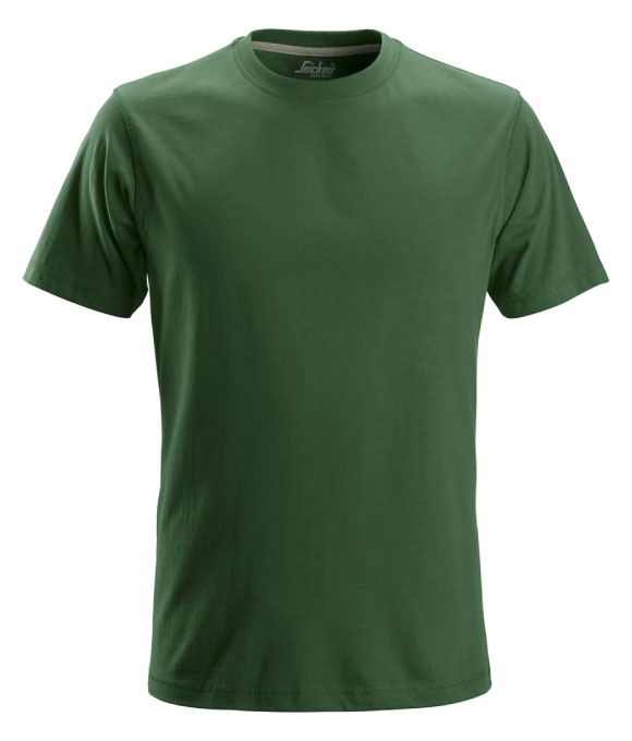 SNICKERS 2502 CLASSIC T-SHIRT STEEL FOREST GREEN