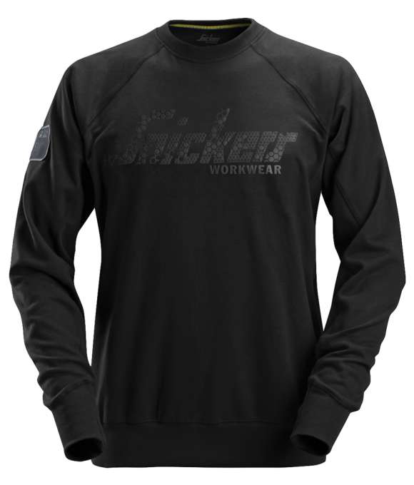 SNICKERS 2882 LOGO SWEATSHIRT BLACK