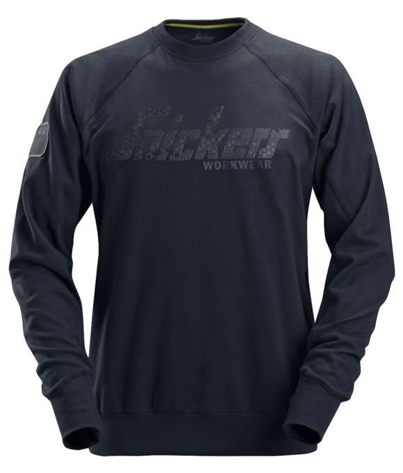 SNICKERS 2882 LOGO SWEATSHIRT NAVY