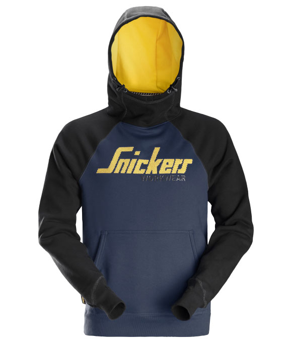 SNICKERS 2889 LOGO HOODIE NAVY/BLACK