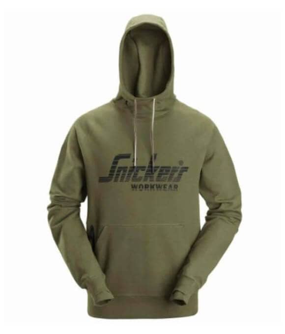 SNICKERS 2894 LOGO HOODIE KHAKI