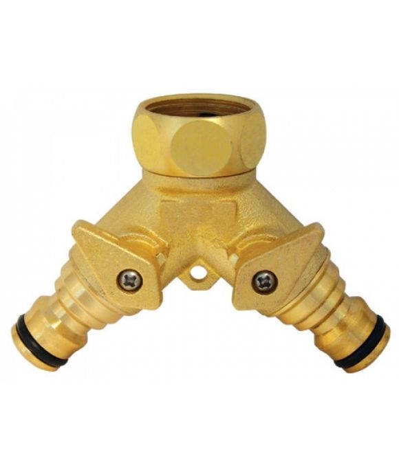 C.K. BRASS INTERLOCK 2 WAY THREADED TAP UNION 3/4”