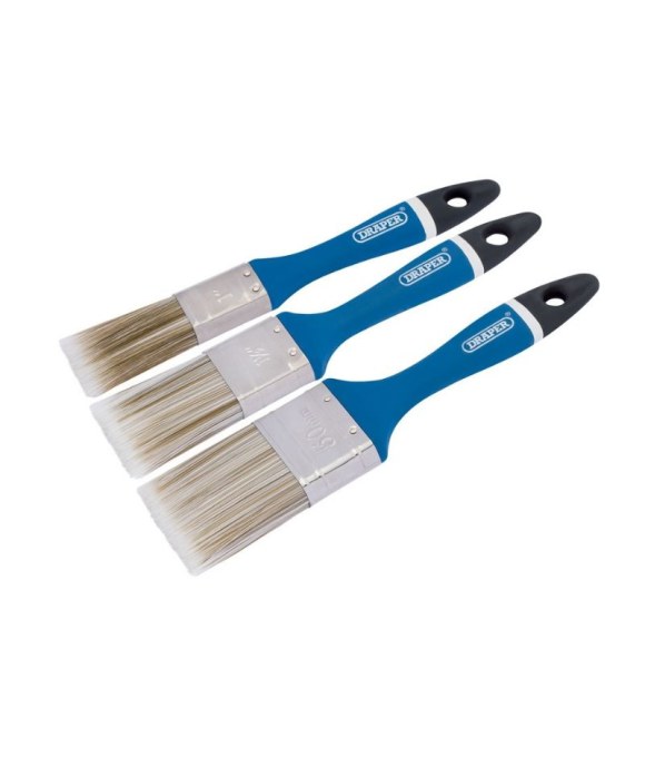 SOFT GRIP PAINT BRUSH SET (3 PIECE)