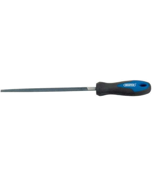 DRAPER SOFT GRIP ENGINEER’S 3 SQUARE FILE & HANDLE 200MM
