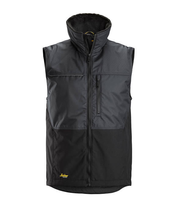 SNICKERS 4548 ALLROUND WORK WINTER VEST STEEL GREY/BLACK