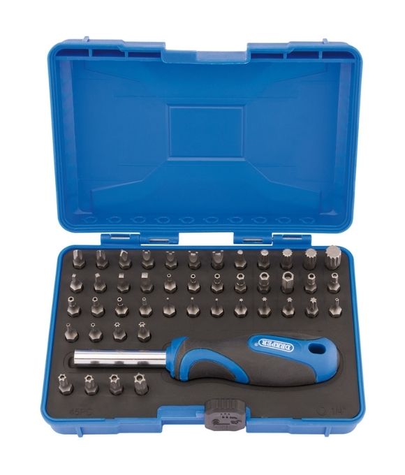 SECURITY SCREWDRIVER BIT AND DRIVER SET (45 PIECE)