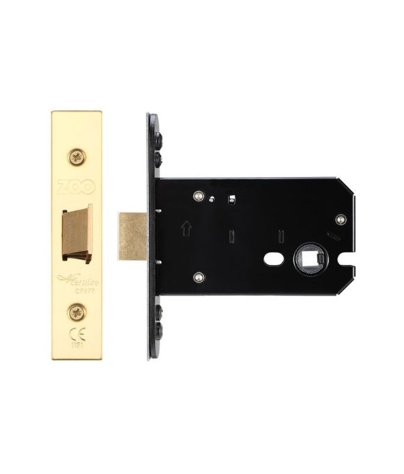 4” FLAT LATCH PVD BRASS