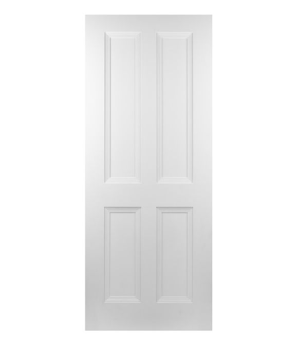 WHITE PRIMED 4 PANEL CAMBRIDGE 42MM