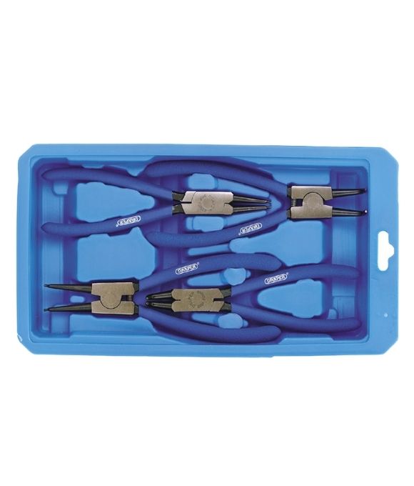 DRAPER INTERNAL AND EXTERNAL CIRCLIP PLIER SET 4 PIECE