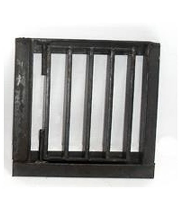 BLACK WELDED GULLY GRATING 5 BAR 225 X 225MM