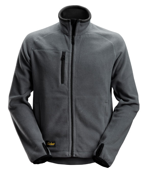 SNICKERS 8022 ALLROUND WORK POLARTEC FLEECE JACKET STEEL GREY/BLACK