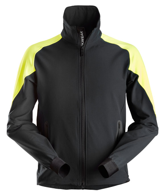 SNICKERS 8028 FLEXI WORK NEON JACKET BLACK/YELLOW