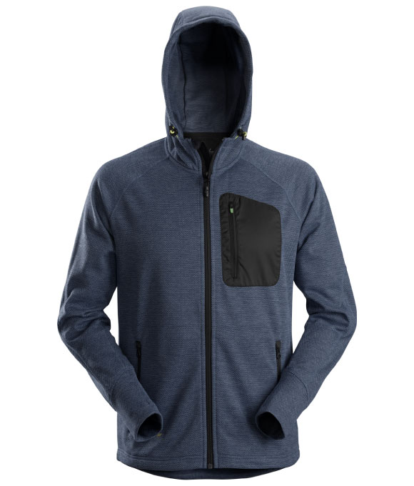 SNICKERS 8041 FLEXI WORK FLEECE HOODIE NAVY/BLACK