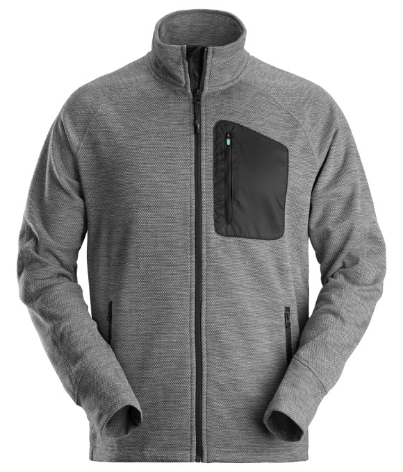 SNICKERS 8042 FLEXI WORK FLEECE JACKET GREY/BLACK