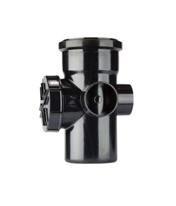 POLYPIPE SOIL ACCESS PIPE 110MM BLACK