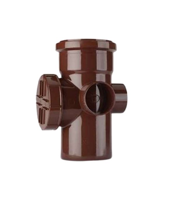 POLYPIPE SOIL ACCESS PIPE 110MM BROWN