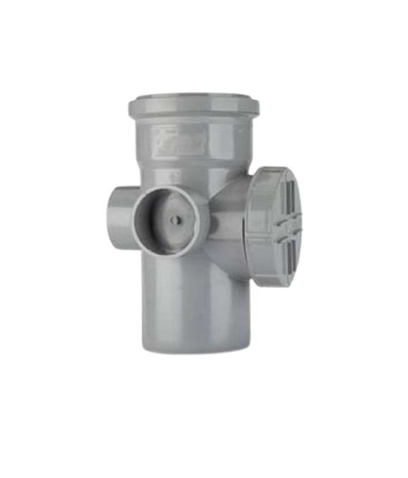 POLYPIPE SOIL ACCESS PIPE 110MM GREY