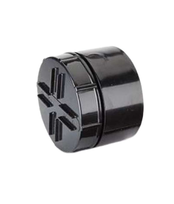 POLYPIPE SOIL SCREWED ACCESS PLUG 110MM BLACK