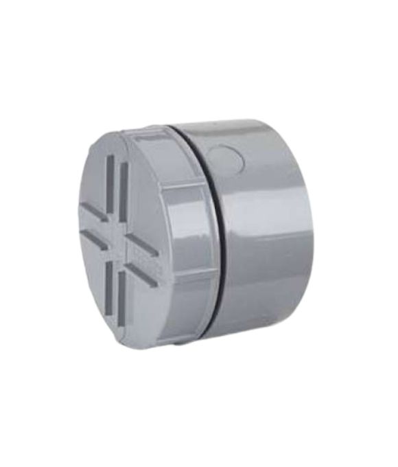 POLYPIPE SOIL SCREWED ACCESS PLUG 110MM GREY