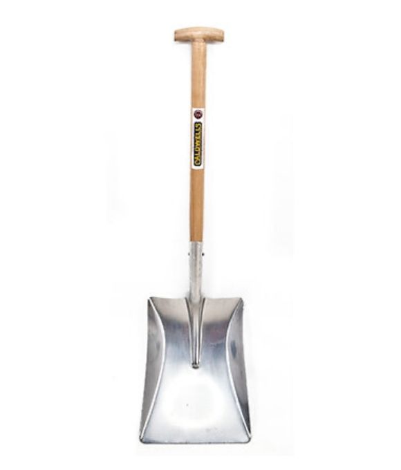 CALDWELLS SQUARE MOUTH ALUMINIUM SHOVEL 28” 