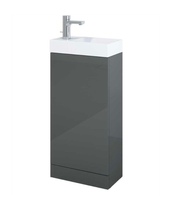 BASLE FLOOR STANDING UNIT GLOSS GREY