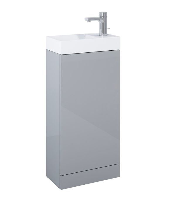 BASLE FLOOR STANDING UNIT GLOSS LIGHT GREY