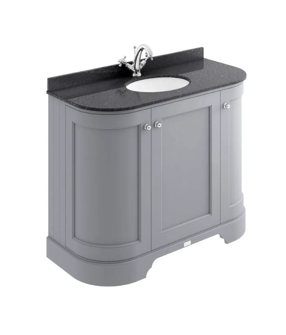 BAYSWATER CURVED UNIT PLUMMETT GREY
