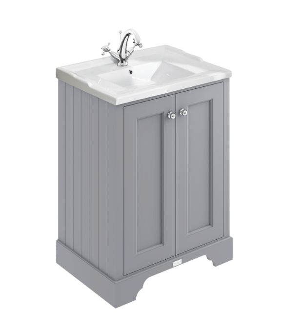 BAYSWATER 2 DOOR FLOOR STANDING UNIT PLUMMETT GREY