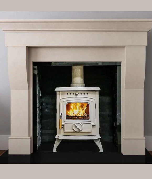BINNIAN 59 IVORY PEARL FIREPLACE 