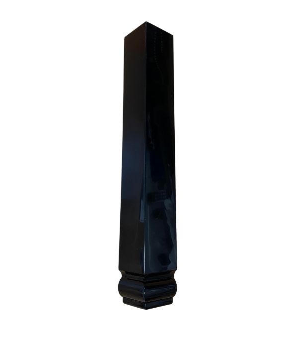 FASCIA OGEE EXTERNAL CORNER BLACK