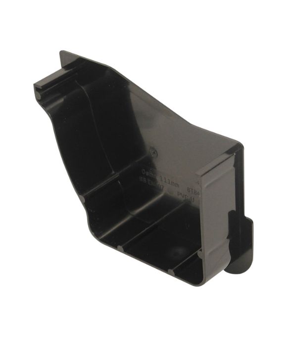 OSMA GUTTER STORMLINE INT STOPEND LH BLACK
