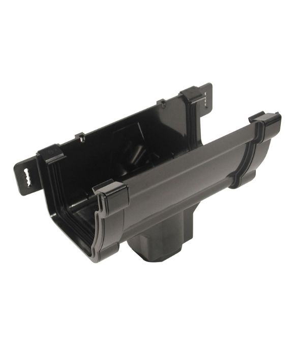 OSMA GUTTER STORMLINE RUNNING OUTLET BLACK