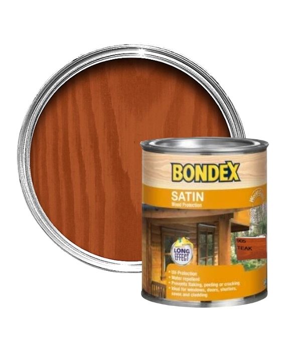 BONDEX STAIN SATIN FINISH TEAK 750ML