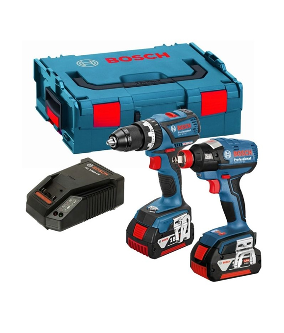 BOSCH GSB18V-60C + GDX18V-200C 18V BRUSHLESS TWIN PACK