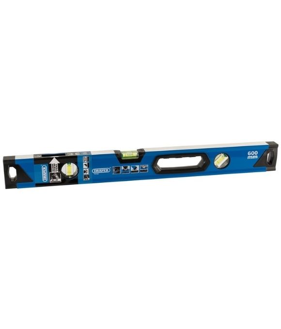 DRAPER BOX SECTION LEVEL WITH SIDE VIEW VIAL 600MM