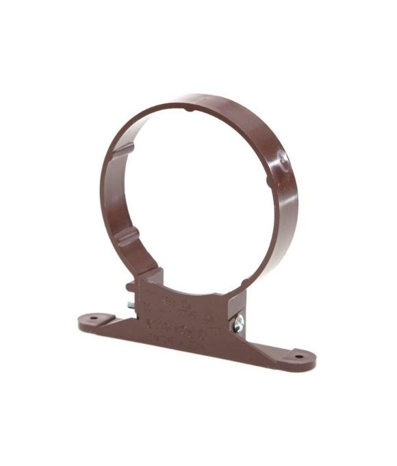 POLYPIPE SOIL PIPE BRACKET PVC 110MM BROWN