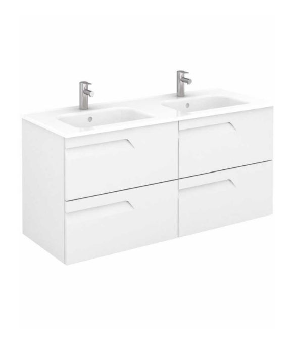 BRAVA WALL HUNG DOUBLE UNIT WHITE